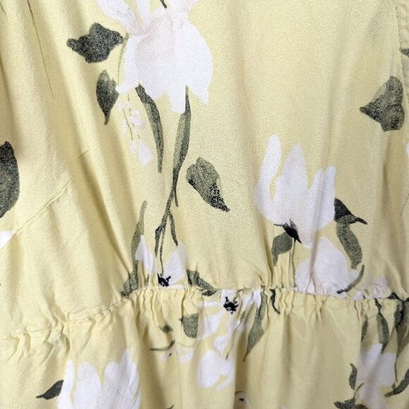 Rachel Rachel Roy | Yellow Floral Tiered Midi Dress Size 3X - Picture 7 of 10
